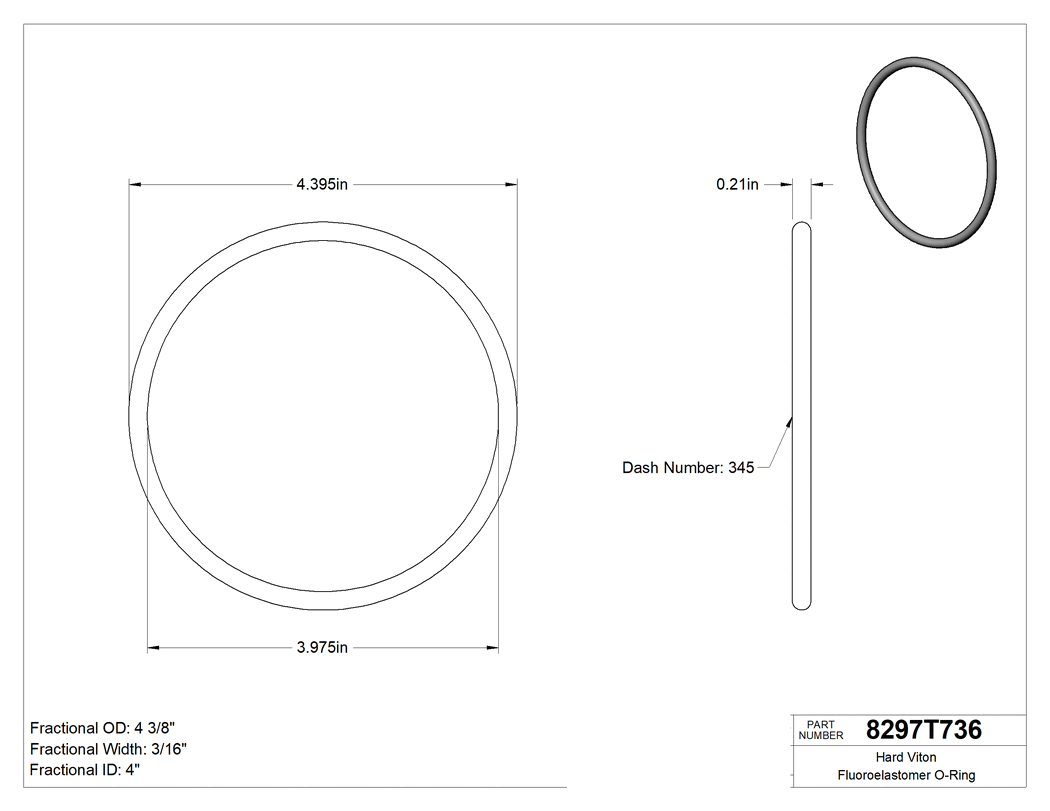 Technical drawing - 8297T736